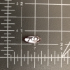Las Vegas Area Code 702 in Black Oval - .75" Wide