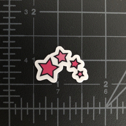 Pink Stars (4) - Mini RC Car Decal