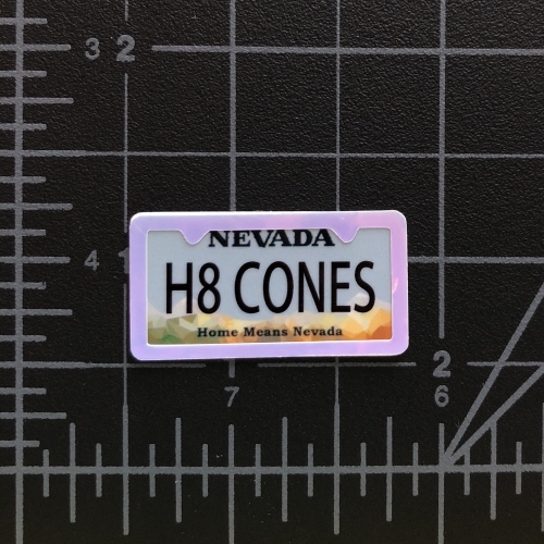 RC Swag - Custom Miniature License Plate with License Plate Frame Embellishment