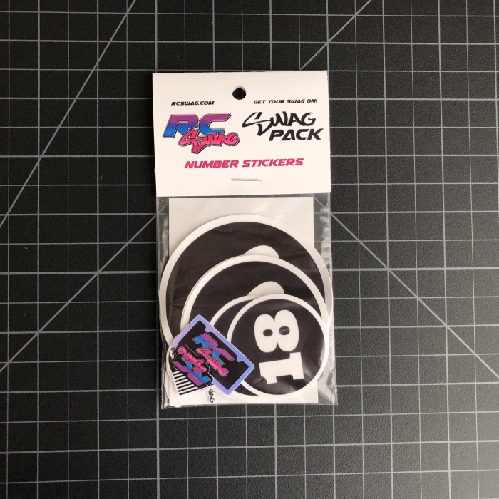 Number Sticker SWAG Packs RC SWAG Custom Stickers - Miniature, Scale, High Quality