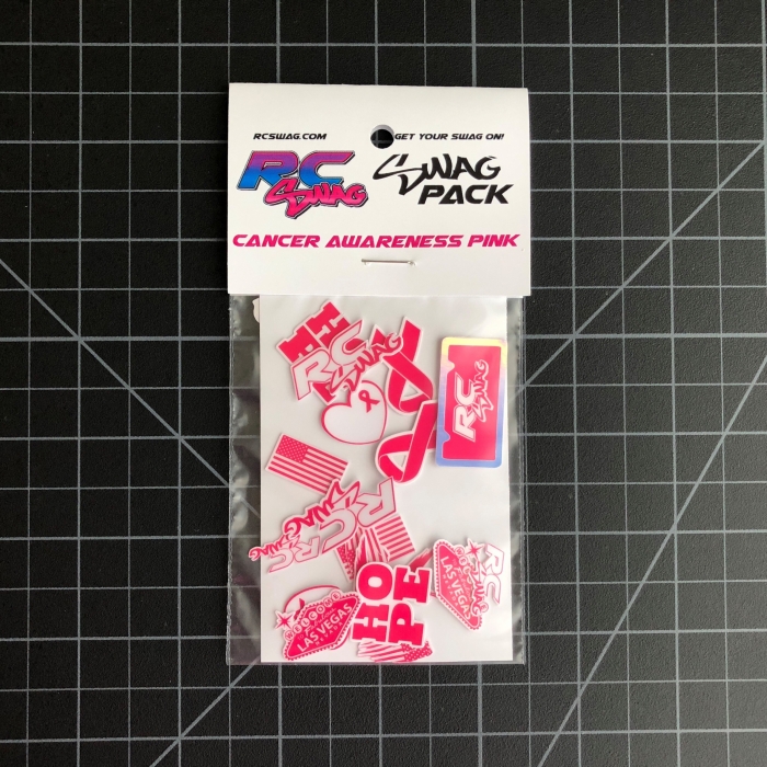 Sticker SWAG Packs - RC SWAG - RC Stickers - Cancer Awareness PINK