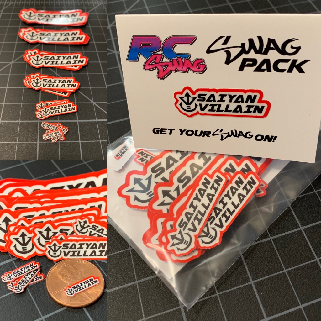 Custom Text Stickers SWAG Packs! - RC SWAG - Stickers, T-Shirts ...