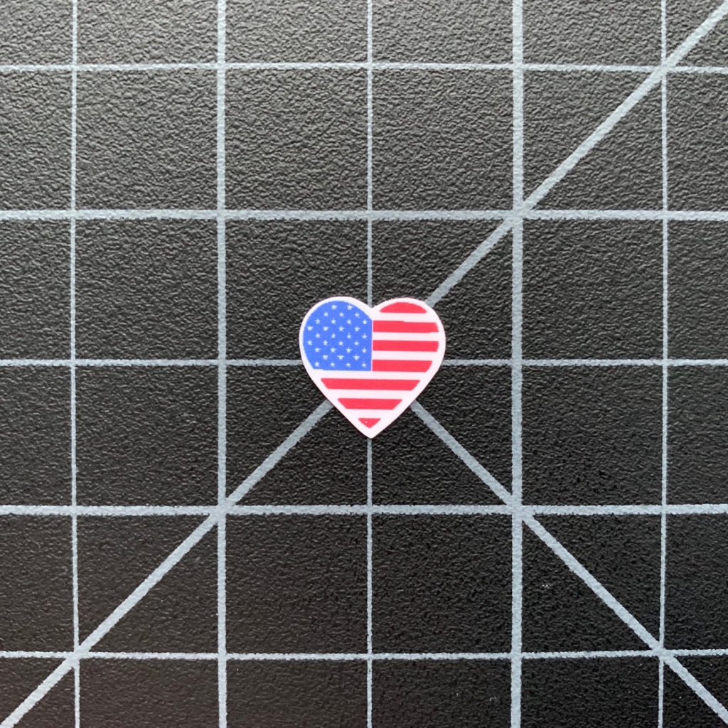 Heart Shaped U.S. Flag Sticker Decal – RC SWAG