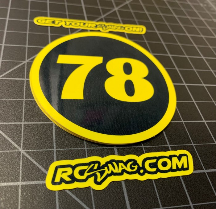 Custom Number Stickers - Circle Style - RC SWAG - Stickers, T-Shirts,  Hoodies, RC Kits & More!