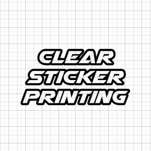 Clear Sticker Printing, Clear Stickers
