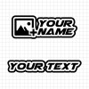 CLEAR Custom Text / Name Stickers
