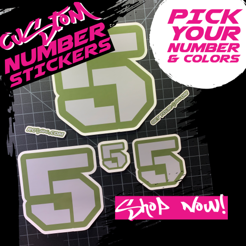 Number Stickers - Die Cut