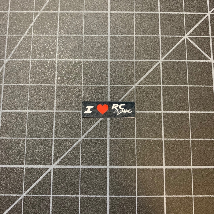 RC Bumper Stickers - I 'love' RC SWAG