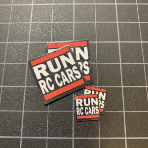 RUN RC CARS Sticker
