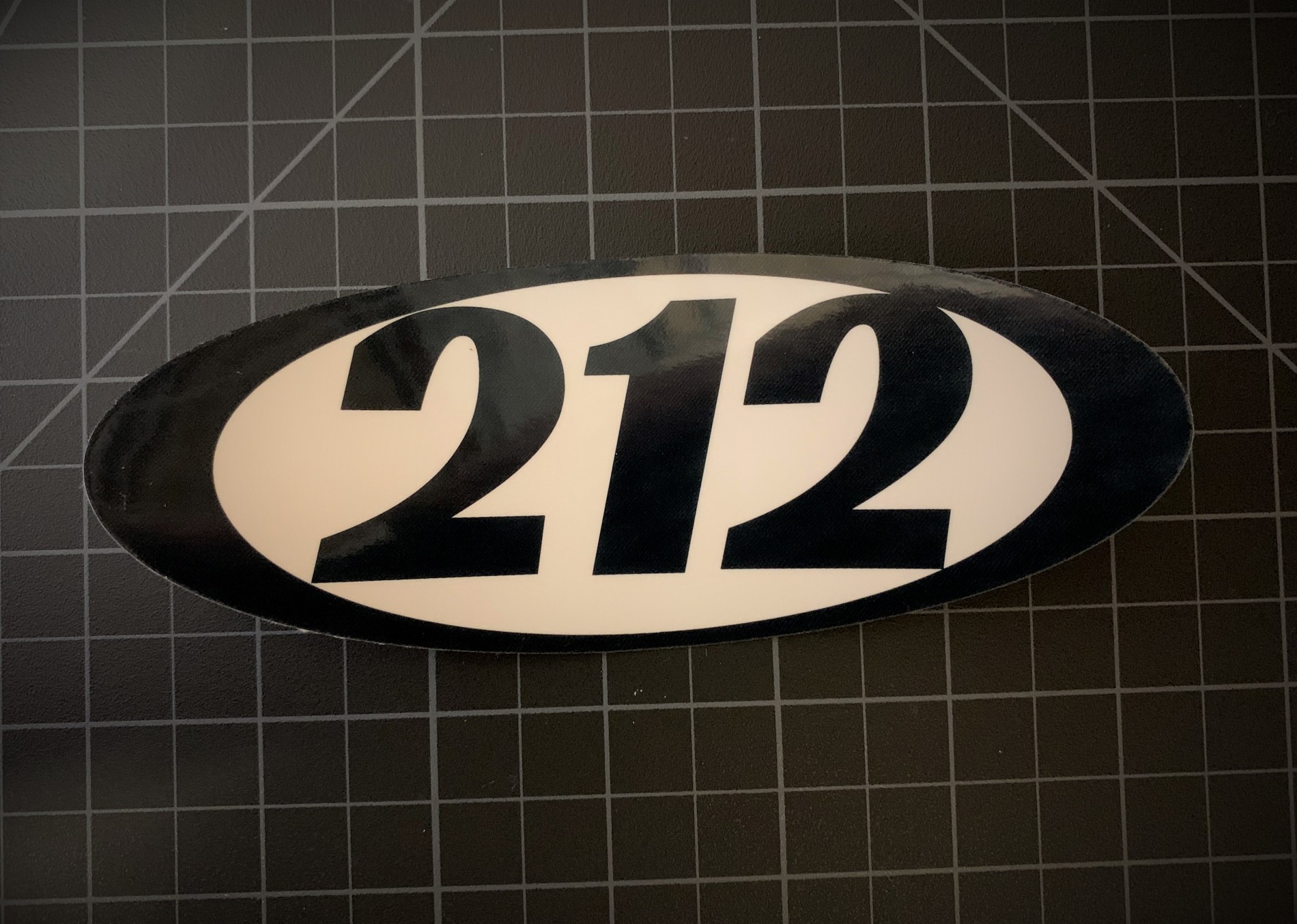 Custom Number Sticker Decals - Oval Outlaw Style