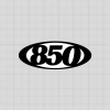 Number Stickers - Oval "Outlaw" Style
