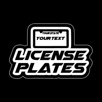 Scale RC License Plate Decal Stickers - Made-to-Order