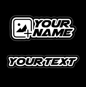 text name stickers