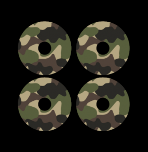 mini wheel stickers camouflage