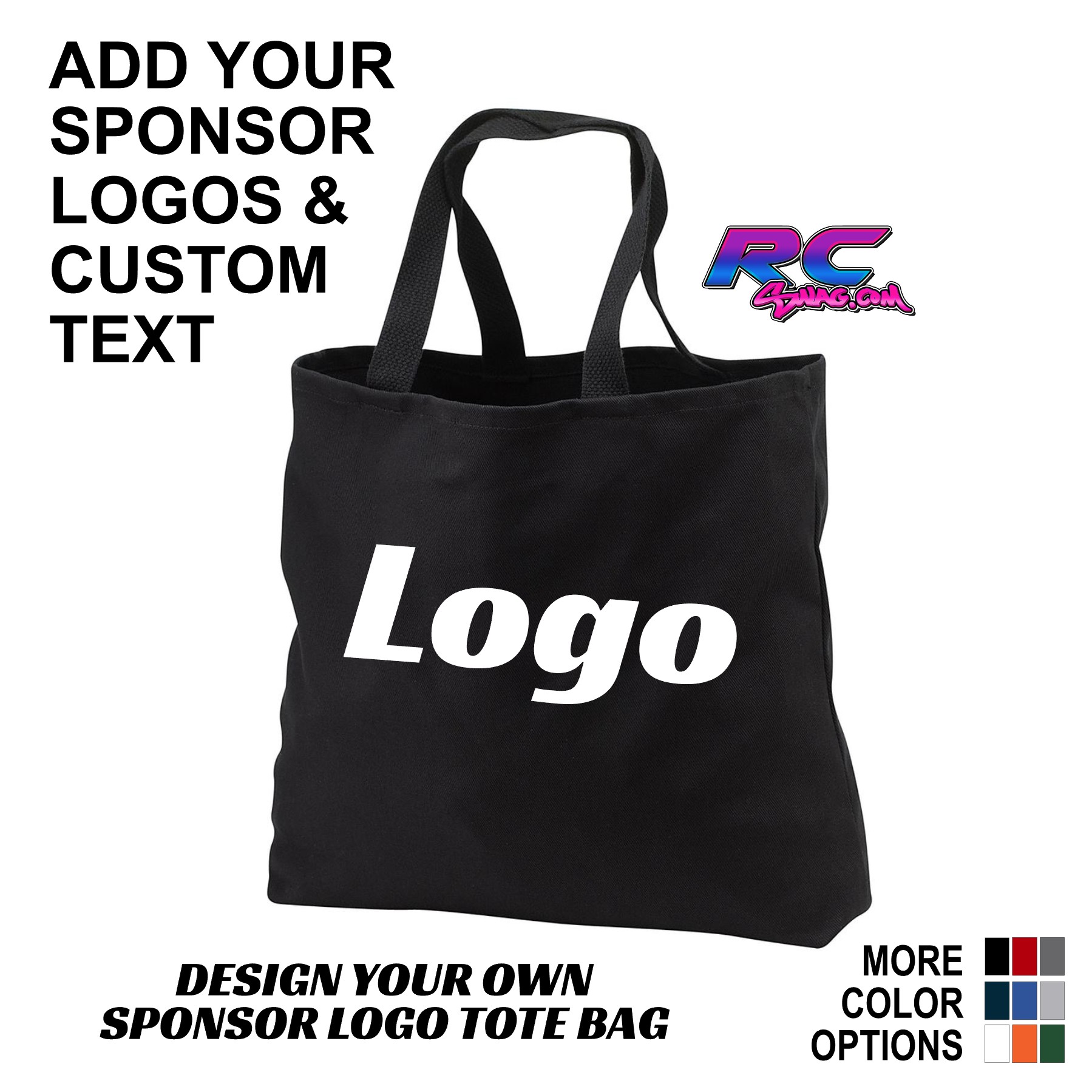 Custom Logo Drawstring Canvas Gift Bags + Favor Bags