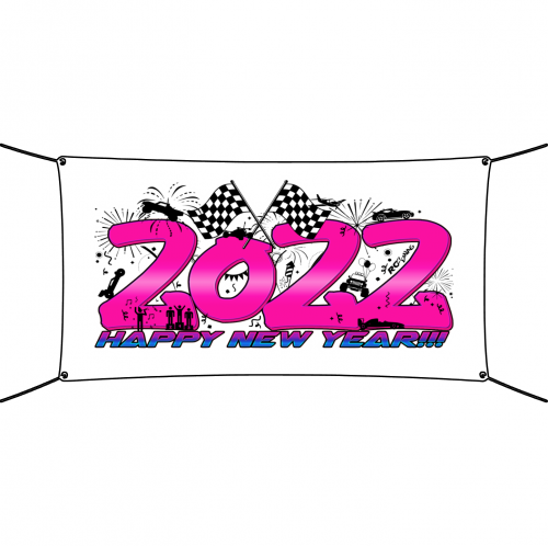 RC SWAG's Happy New Year 2022 Banner - White