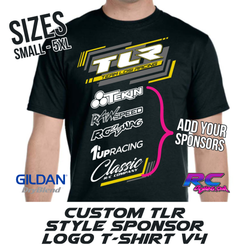 TLR Sponsor Logo T-Shirt - Tri Color Layout V4