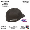 RC SWAG Sponsor Logo Hat - FlexFit 5001 Pink & Black - Image 2