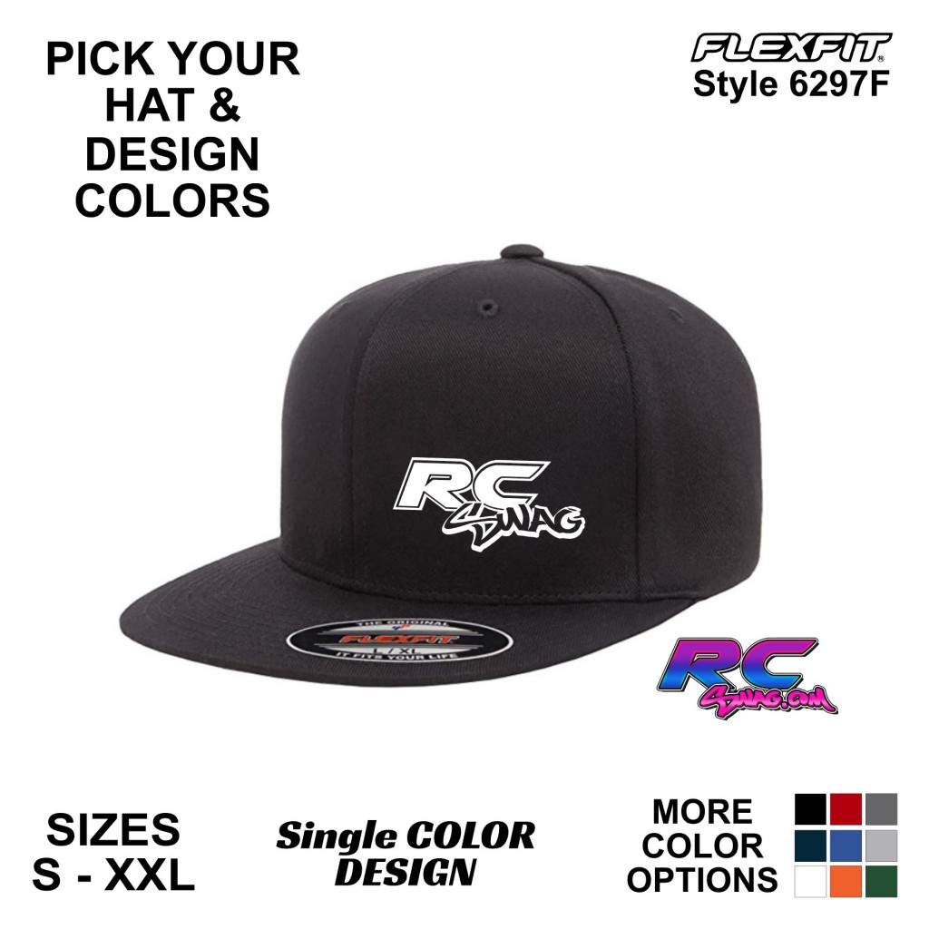 Rc Swag Sponsor Logo Hat Flexfit 6297f Flat Bill Rc Swag Stickers T Shirts Hoodies Rc