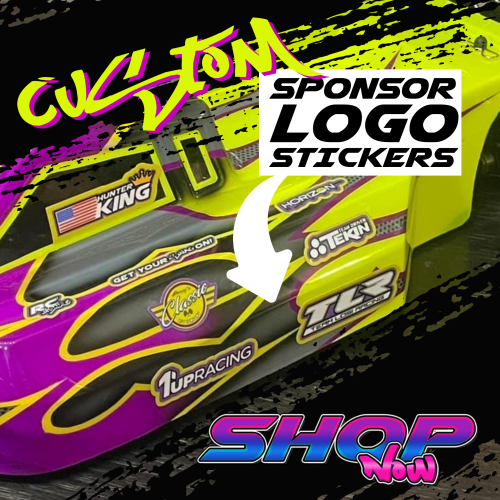 Custom Color RC Sponsor Stickers