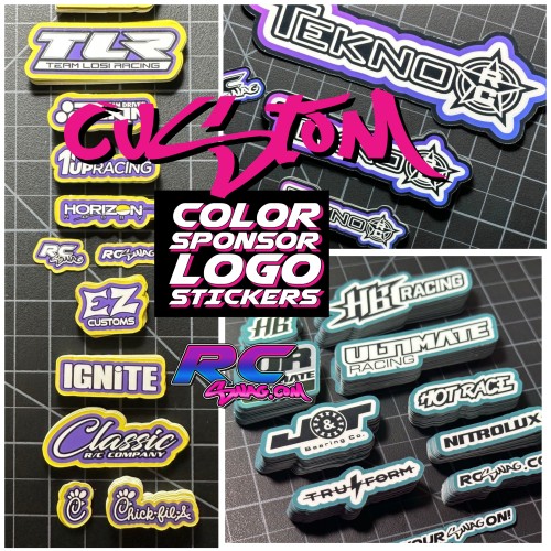 Custom Color RC Sponsor Stickers