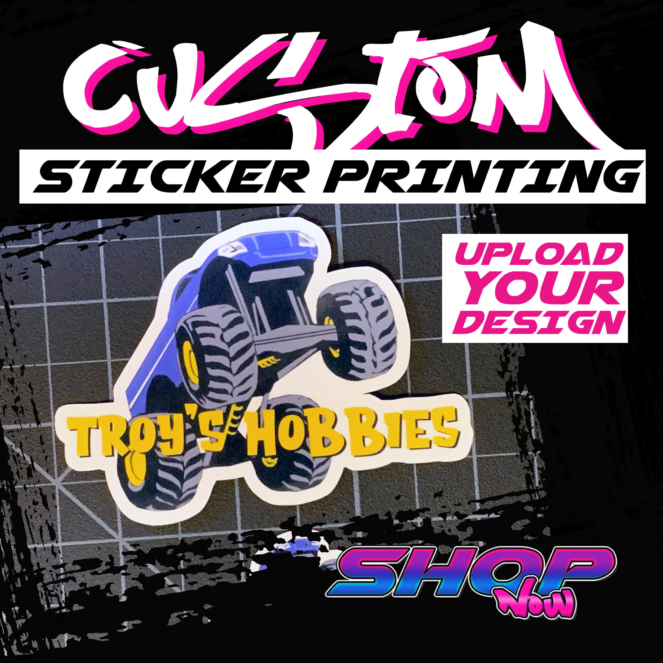 arrangere fritaget produktion Full-Color Sticker Printing Service - Upload Your Design - RC SWAG -  Stickers, T-Shirts, Hoodies, RC Kits & More!