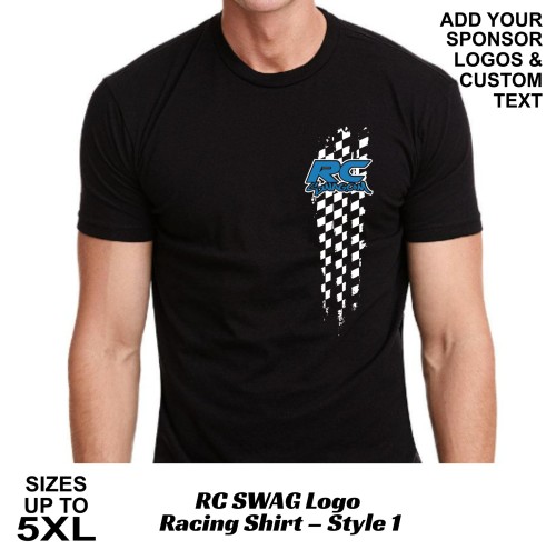 RC SWAG Logo Racing Shirt – Style 1 Blue & White