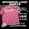 Checker Style Sponsor Logo T-Shirt - Image 3