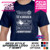 Grid Style Sponsor Logo T-Shirt