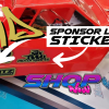 GOLD Metallic Custom Color RC Sponsor Stickers - Image 2