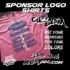 Checker Style Sponsor Logo T-Shirt