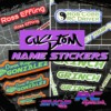 Design Your Own Custom Name Stickers