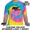 Custom Sponsor Logo Tie-Dye T-Shirt - Image 5