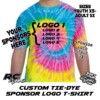 Custom Sponsor Logo Tie-Dye T-Shirt - Image 3