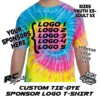 Custom Sponsor Logo Tie-Dye T-Shirt