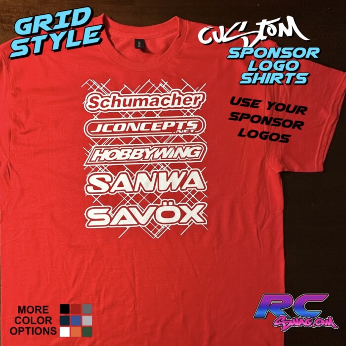 Grid Style Sponsor Logo T-Shirt - Image 6